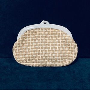 Vintage Woven Straw Clutch